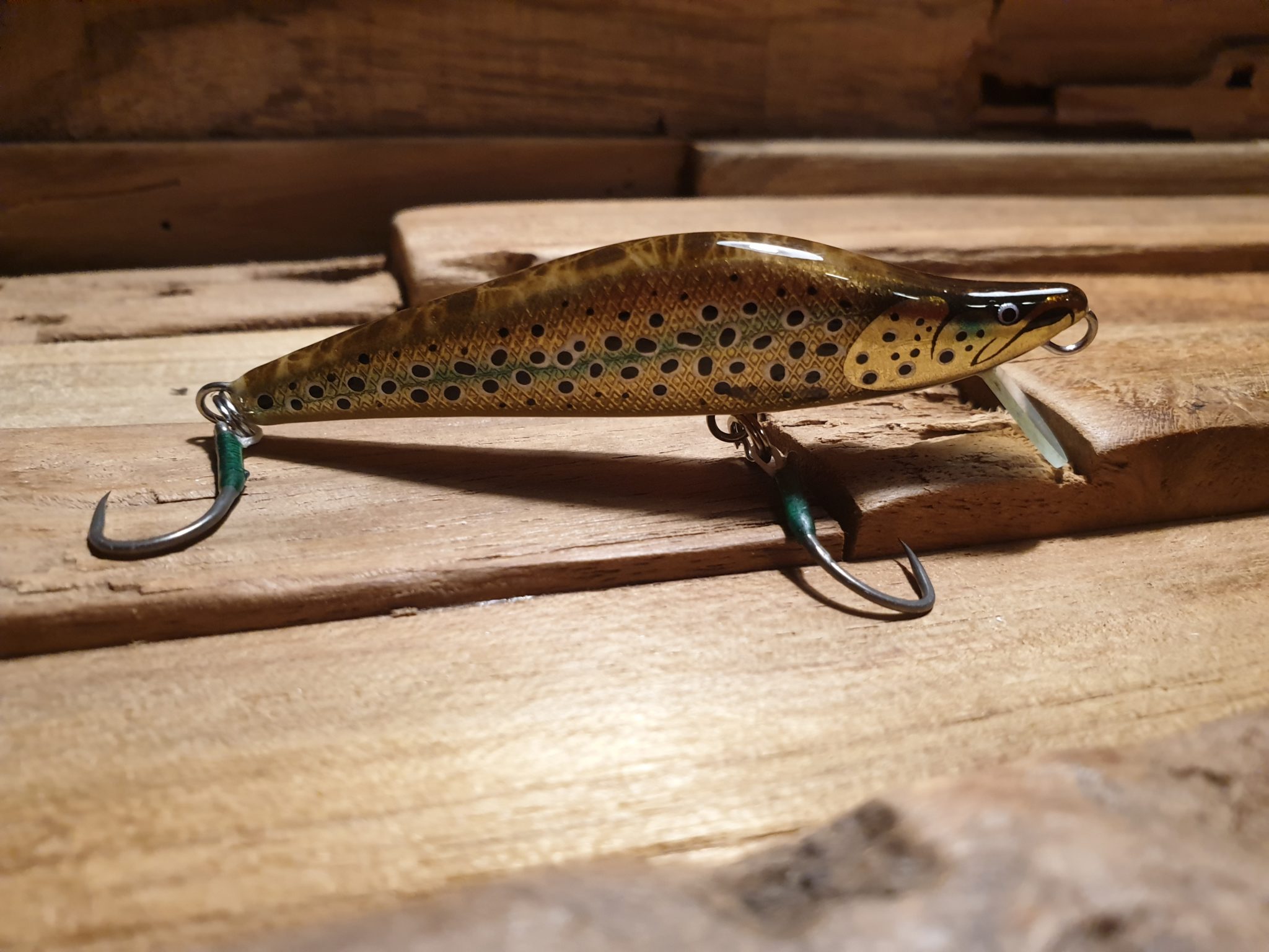 Leurres De Pêche Topwater En Bois Fait Main - 4 Pouces, Couleur Pinky, Pour Eau Douce