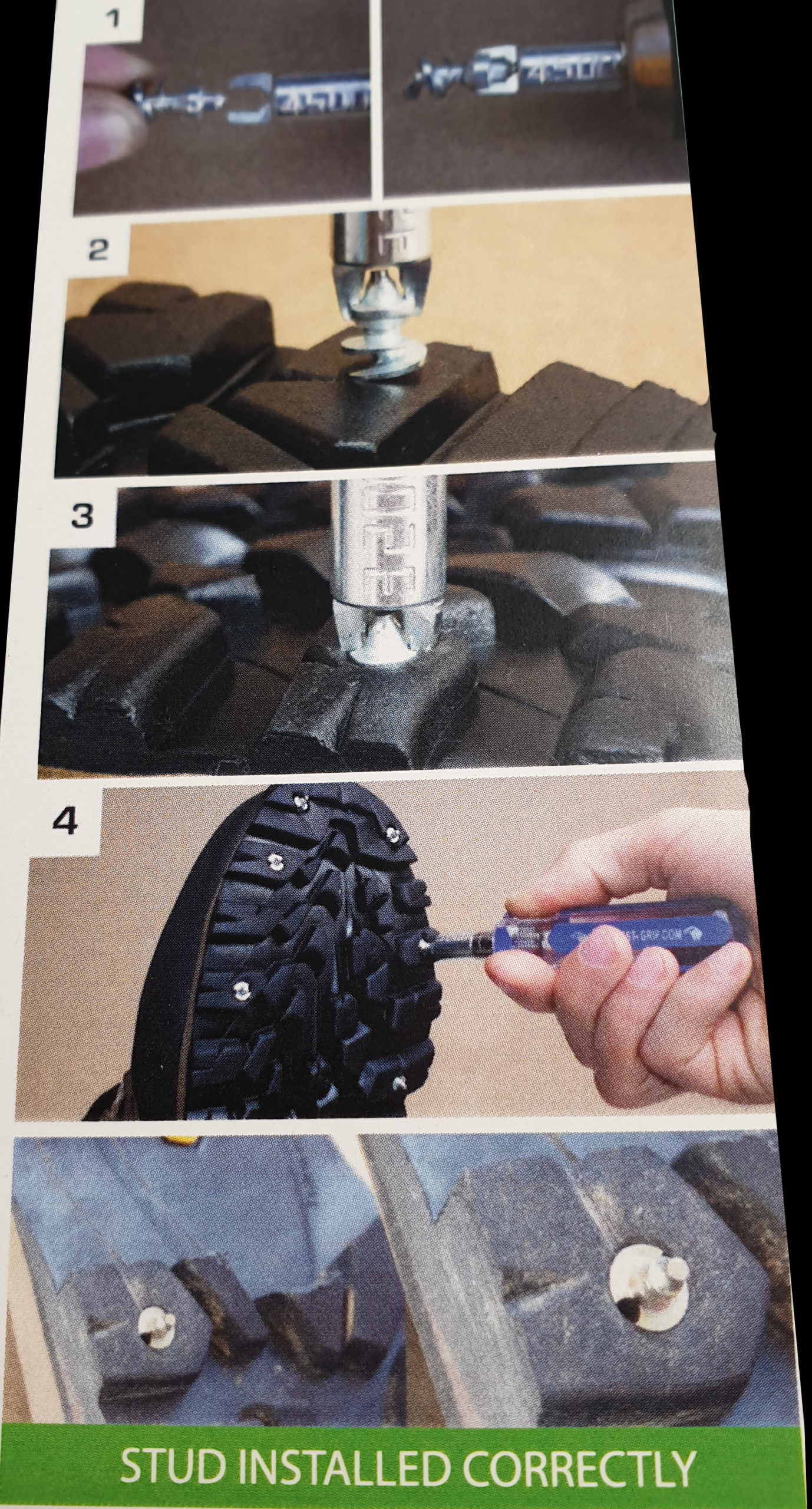 kit de clous tungstène pour chaussure semelle feutre ou vibram